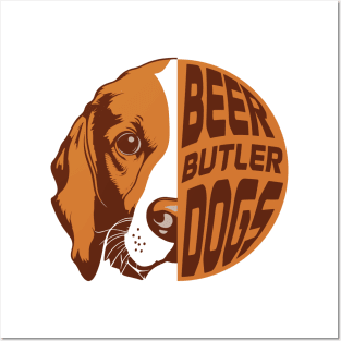 Beer Butler Dogs Posters and Art